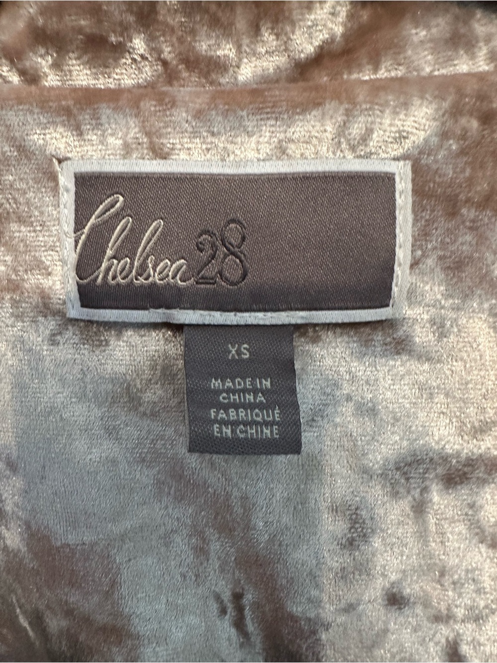 Chelsea28 Crushed Velvet Tie-Waist Blazer - Light Pink Size XS - Picture 2 of 5